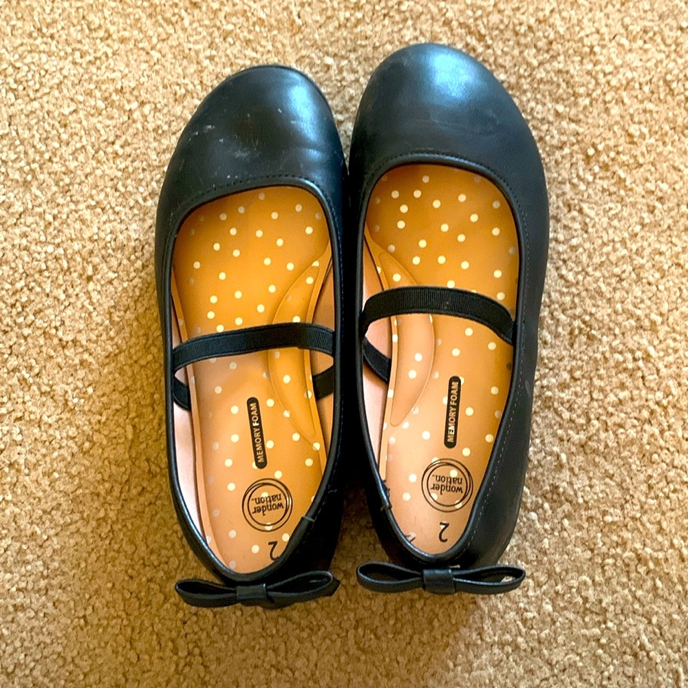 Girls black dress shoes